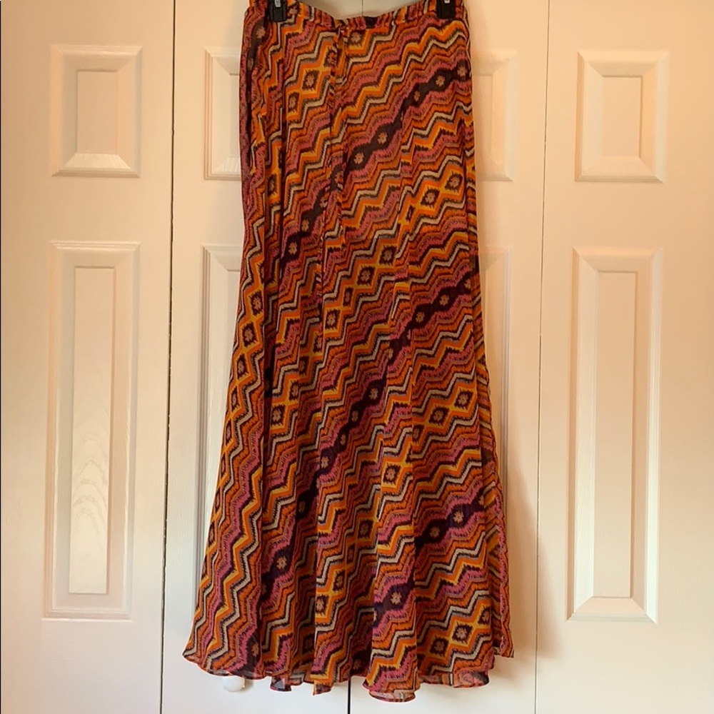 Boho Maxi See-Through Skirt